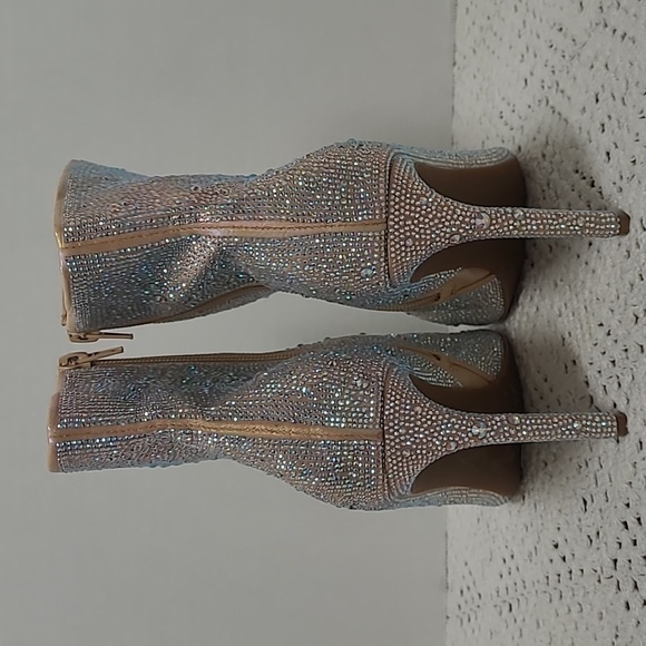 INC International Concepts Rhinestone Ankle Boots 9.5M New - Picture 4 of 10